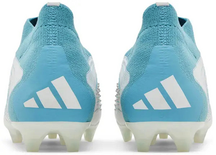 Biało-turkusowe buty piłkarskie Adidas Predator Accuracy.3 LL FG FZ6276