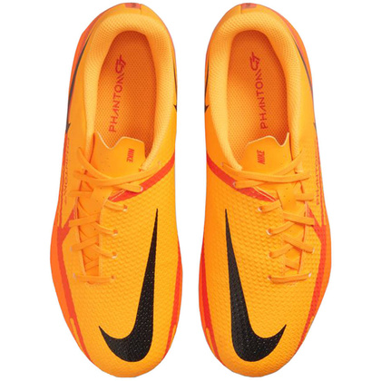 Pomarańczowe buty piłkarskie korki Nike Phantom GT2 Academy FG/MG DC0812 808 - Junior