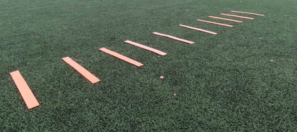 Niebieskie znaczniki pola płaskie Yakimasport 100636