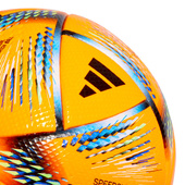 Pomarańczowa piłka nożna meczowa Adidas AL Rihla Pro Winter Fifa World Cup 2022 H57781