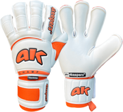Biało-pomarańczowe rękawice bramkarskie 4Keepers Champ Training VI RF2G