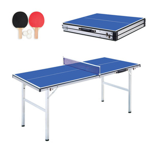 Niebieski mini stół składany do tenisa stołowego Giant Dragon P912