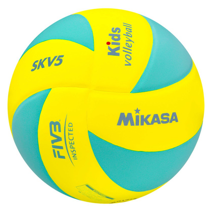 Zielono-żółta piłka do piłki siatkowej Mikasa SKV5 r5 