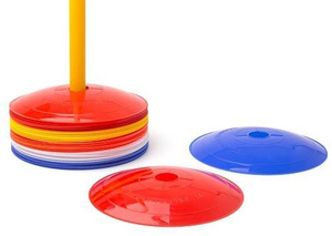 Kolorowe wysepki treningowe, płaskie ze zbieraczem Yakimasport 100328