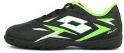 Czarno-zielone buty piłkarskie turfy Lotto Solista 700 VI TF 218137 1I3 - Junior