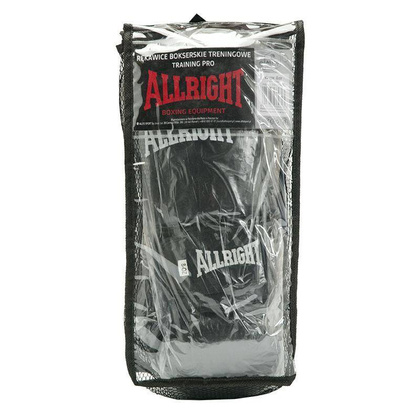 Czarne rękawice bokserskie Allright Training Pro SW02068 8oz