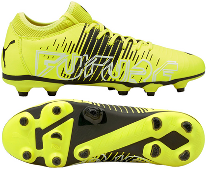 Żółto-czarne buty piłkarskie Puma Future Z 4.1 FG/AG 106400 01 - Junior