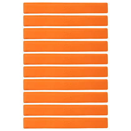 Płaskie znaczniki pola - pasy 51x6cm 10szt. jaskrawe pomarańczowe SMJ sport ZPP-O