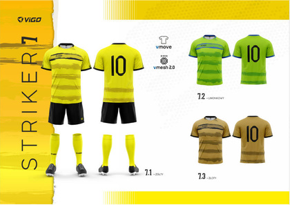 Komplet piłkarski Vigo Striker 7 + nadruk Sublimacja