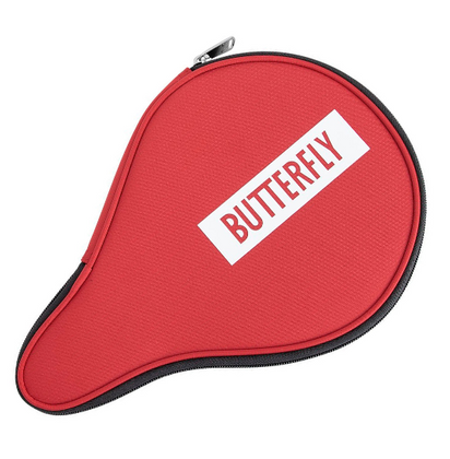 Czerwony pokrowiec na rakietkę do tenisa stołowego Butterfly Logo Case Round