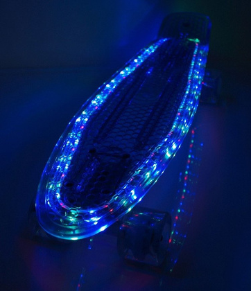 DESKOROLKA FISZKA BS-2206 PC BLUE LED świecąca 