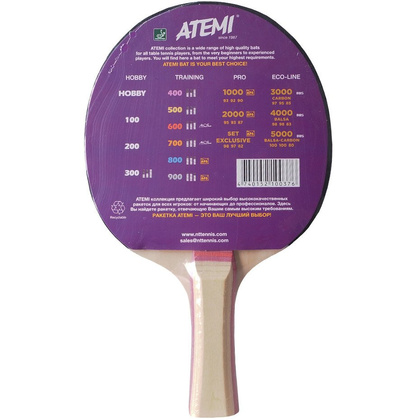 Atemi 400 - Rakietka do tenisa stołowego , rączka anatomiczna