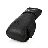 Rękawice bokserskie GRAND czarne black matt- skóra naturalna 14 oz