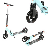 Czarno-miętowa hulajnoga do jazdy Nils Extreme HM2160