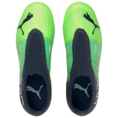 Czarno-zielone buty piłkarskie korki Puma Ultra 3.3 106529 03 - Junior