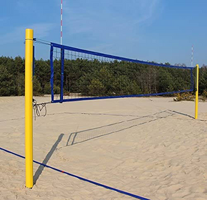 Zestaw PRO do siatkówki halowej, słupki aluminiowe