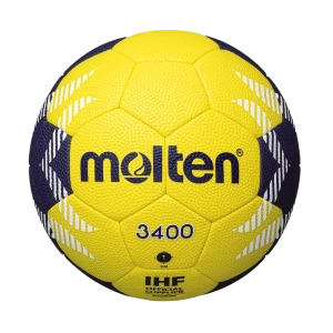 Żółto-granatowa piłka ręczna Molten 3400 H1A3400-YN r.1