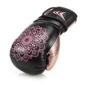 Rękawice kobiece MANDALA BLACK/PINK 8 oz