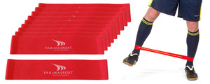 Czerwona guma fitness Yakima mini band 100248 0,6 mm - 20 szt.