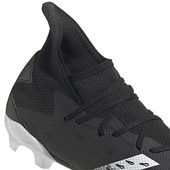 Czarno-białe buty piłkarskie korki Adidas Predator Freak.3 FG FY1030
