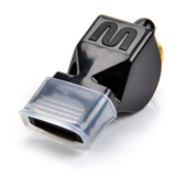 Czarny gwizdek sędziowski Meteor Wolf Plus