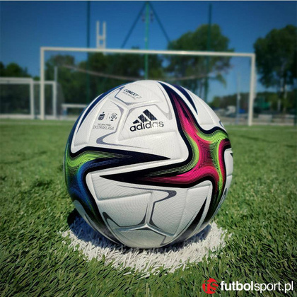Wielokolorowa piłka nożna Adidas Conext 21 Ekstraklasa OMB FIFA GU1550 - rozmiar 5