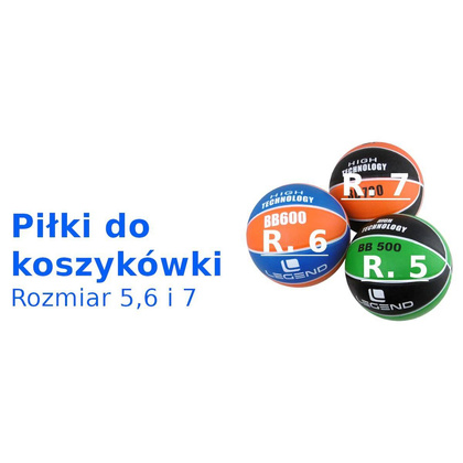 Piłka do kosza BB500 8 paneli zielono-czarna Legend
