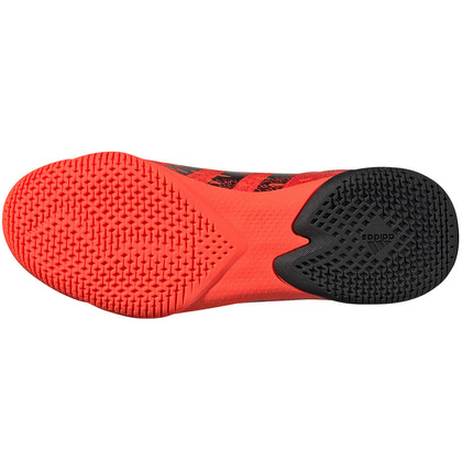 Czerwono-czarne buty halowe Adidas Predator Freak.3 LL FY7870 - Junior