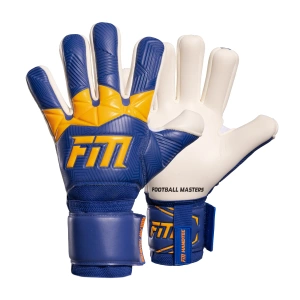 Granatowo-pomarańczowe rękawice bramkarskie Football Masters Varis X Blue Orange
