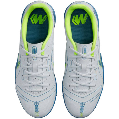 Szaro-niebieskie buty piłkarskie turfy Nike Mercurial Vapor 14 Academy DJ2863 054 - Junior