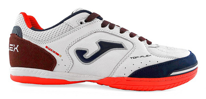 Biało-pomarańczowe buty piłkarskie na halę Joma Top Flex 922 Sala