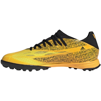 Żółto-czarne buty turfy Adidas X Speedflow Messi.3 GW7423
