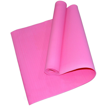 MATA FITNESS JOGA PILATES  EVA 180x60x0,4CM RÓŻOWA