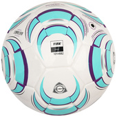 Biało-turkusowa piłka nożna halowa Adidas Tiro League JW1526