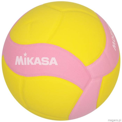 Żółto-różowa piłka do siatkówki Mikasa VS220W