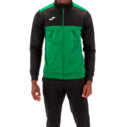 Zielono-czarna bluza rozpinana Joma Winner 101008.401 - Junior