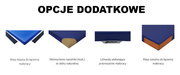 Materac gimnastyczny lekki składany 200 x 125 x 8 cm L