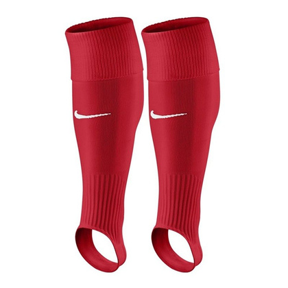 Czerwone getry piłkarskie Nike Performance Stirrup Team SX5731-657