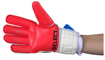 Biało-czerwone rękawice bramkarskie meczowe Select Slim Fit 77