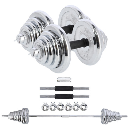 STC50 SZTANGIELKI REGULOWANE W WALIZCE CHROMOWANE 50KG HMS