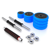 SGG30 BAR SZTANGIELKI REGULOWANE GUMOWANE 30KG HMS