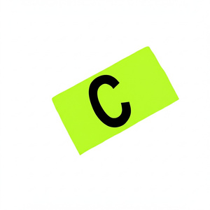 Seledynowa opaska kapitańska Yakimasport 100062 - senior