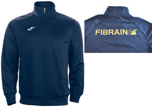 Granatowa bluza sportowa Joma Faraon 100285.300 - z nadrukiem