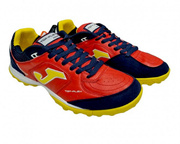Czerwono-granatowe buty piłkarskie turfy Joma Top Flex 2106 TOPW2106TF
