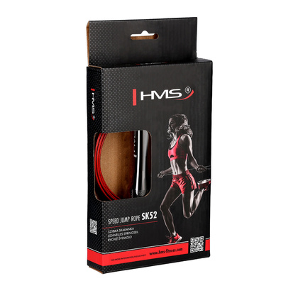 SK52 RED/BLACK ALUMINIOWA SZYBKA SKAKANKA HMS