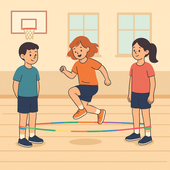 Guma do skakania tęczowa 7m SMJ sport JR-07