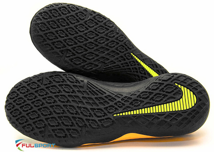 Pomarańczowo-czarne buty piłkarskie na halę Nike Hypervenom Phelon IC 852600-801 JR
