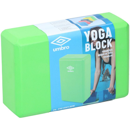 BLOK KOSTKA DO ĆWICZEŃ JOGA PILATES FITNESS UMBRO ZIELONY