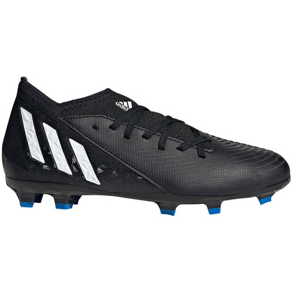 Czarne buty piłkarskie korki Adidas Predator Edge.3 FG GW2360 - Junior
