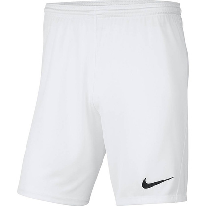 Białe spodenki sportowe Nike Park III BV6855 100